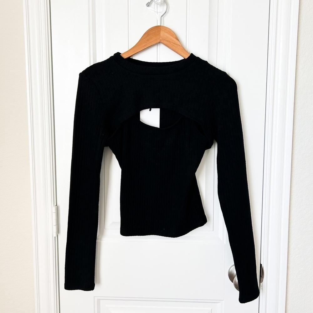NWT Grey Lab Two Piece Black Sweater Size Small